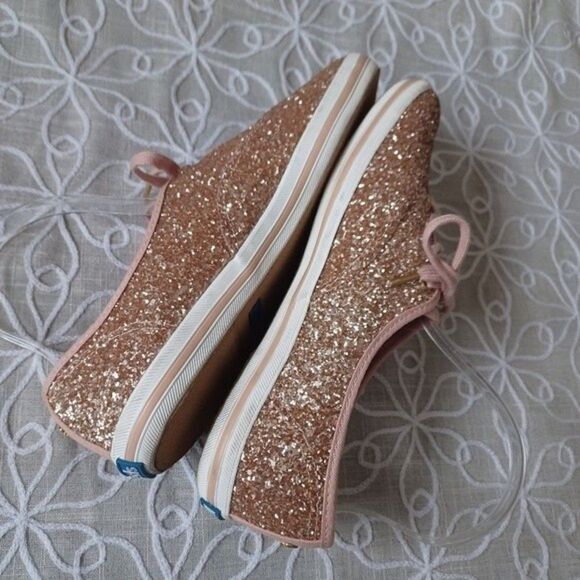 Keds X Kate Spade New York Glitter Sneakers Size 8.5 - Picture 7 of 15